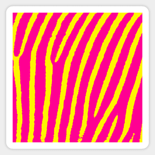 Zebra Print (Pink & Yellow) Sticker